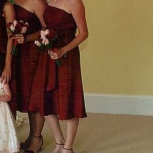 Red Cocktail Dress and shoes size 7.5
